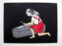 Five Ways to Torture my Body and my Soul, (1) etching, aquatint, & chine colle,