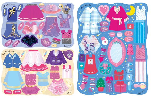 크리스마스인형스티커2