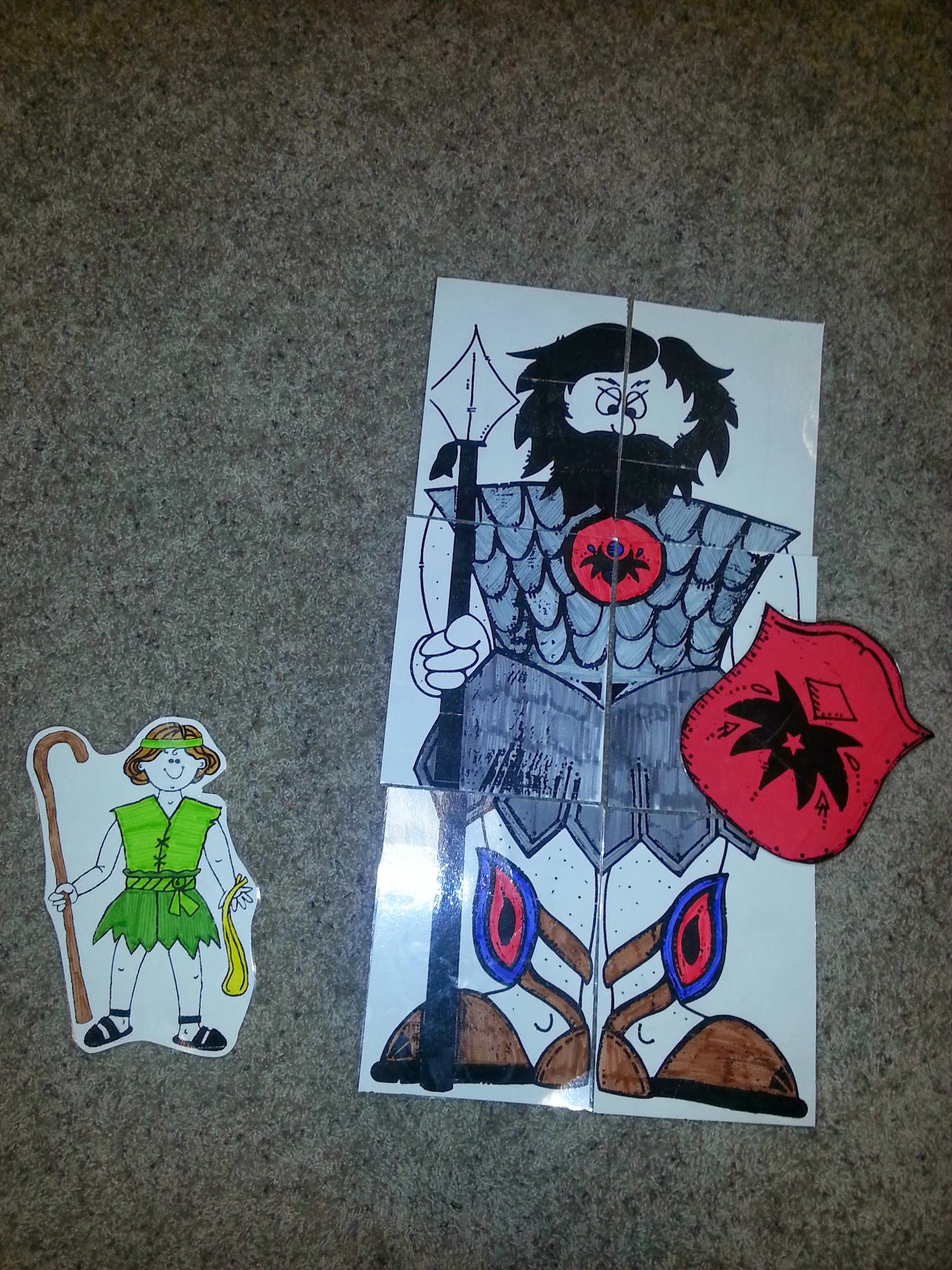 20140113_232834.jpg 1,200×1,600 pixels | David and goliath craft, Bible