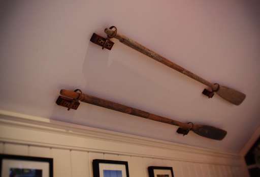 Oars mounted on the wall Oars mounted on the wall