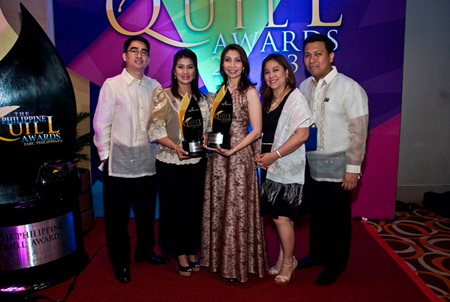DZMM team, led by special projects head May Ceniza and station manager Marah Capuyan, receives Quill award for its 11th DZMM Buntis Congress