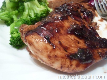 Raspberry-Balsamic Glazed Chicken