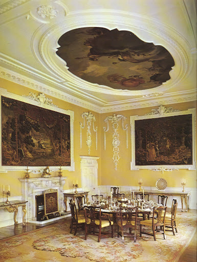Surprisingly, the breath-taking and intricate detail filling this dining room of the Luttrellstown Castle was produced in the 1950s. Surprisingly, the breath-taking and intricate detail filling this dining room of the Luttrellstown Castle was produced in the 1950s.