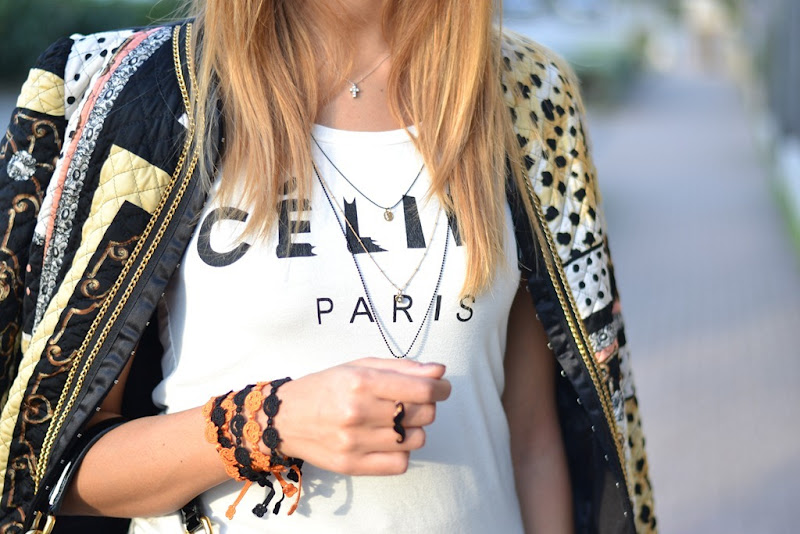Cruciani Bracelets Rinascimento, Céline t-shirt, Céline tee, Céline, Miss Sicily Bag, Miss Sicily, Valentino Sunglasses, Studded Sneakers, C&A Studded Sneakers, H&M, H&M trousers, Cruciani, Cruciani Bracelets, Braccialetti Cruciani, Braccialetti Cruciani di Halloween, fashion blogger, italian fashion bloggers, fashion blog