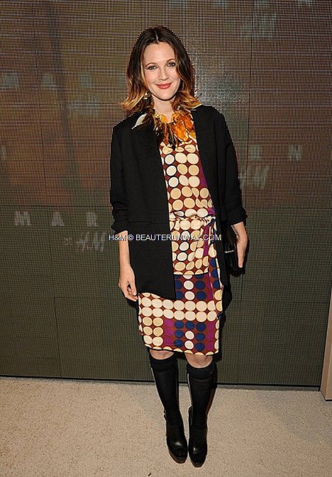 MARNI H&M USA HOLLYWOOD DREW BARRYMORE HOLLYWOOD SPRING 2012 MEN & WOMEN COLLECTION
