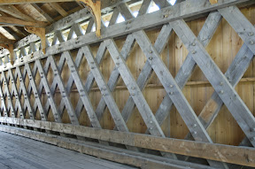 Interior view showing ships knees.