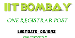 IIT Bombay Recruitment 2013