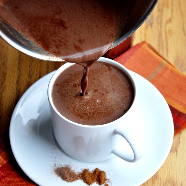 pumpkin spice hot chocolate (reduced fat)