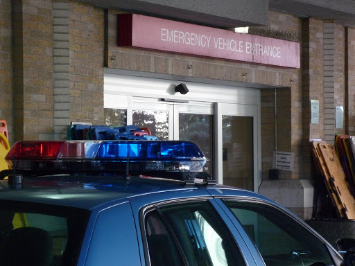 This is the ambulance bay. This is the ambulance bay.