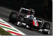 Liuzzi nelle qualifiche del gran premio d'Italia 2011