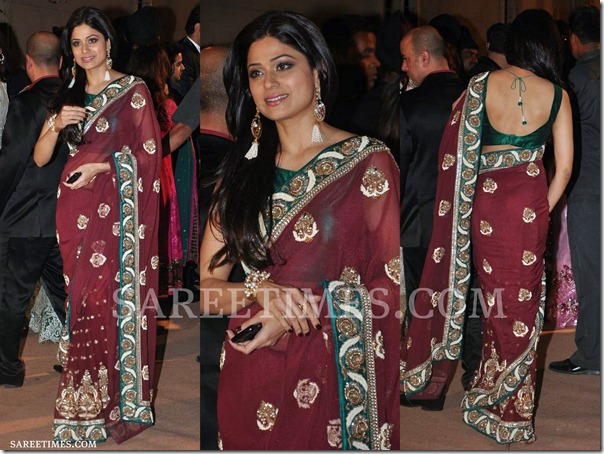 Shamita_Shetty_Saree