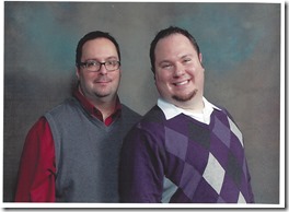 Darrell and Stephen Christmas 2012 Darrell and Stephen Christmas 2012