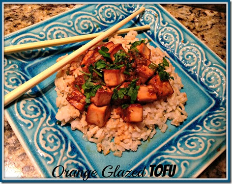 orange glazed tofu