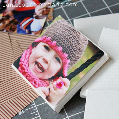 mini canvas ornament tutorial