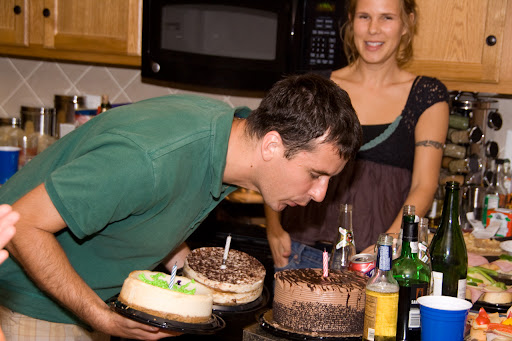 He had three cakes. Not sure how that happened but who cares!