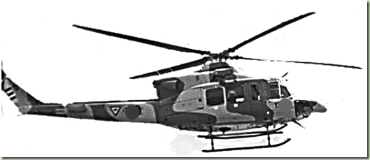 Este es el helicóptero de las fuerzas