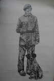 Willem - 35 x 80 cm - potlood op papier (Serie 'Karakteristieke Hiekers')