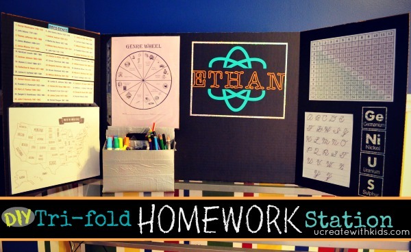 Trifold homework station | Back to School: Coolest Learning Spaces
