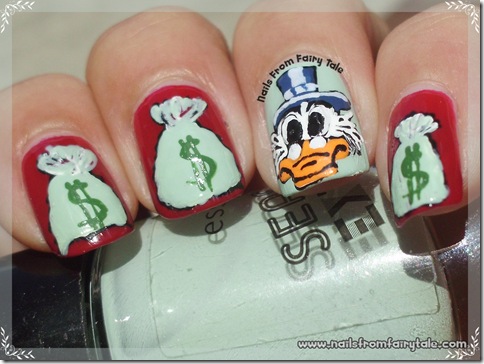 uncle scrooge nail art 3