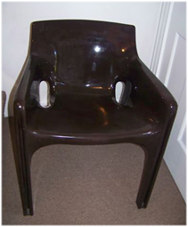 Gaudi armchair, brown