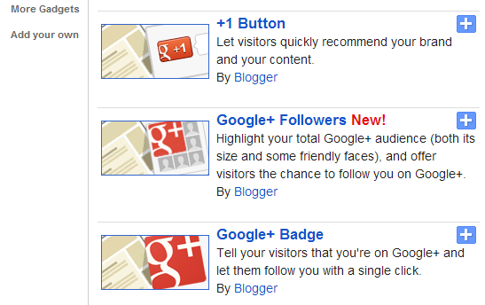 Google ra mắt Google+ follower widget tích hợp cho Blogger Google ra mắt Google+ follower widget tích hợp cho Blogger