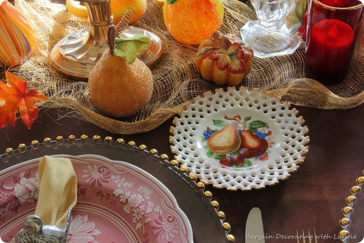 Thanksgiving Table-Bargain Decorating with Laurie