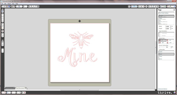 Free "Bee Mine" Silhouette cutting file available by emailing choosetothriveblog@gmail.com