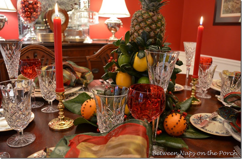 Colonial Williamsburg, Christmas Table settings Tablescape