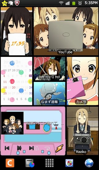 けいおん Androidホーム画面 壁紙