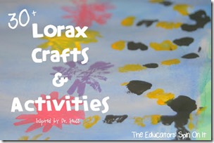 Dr Seuss Lorax Crafts and Activities Ed Spin on It