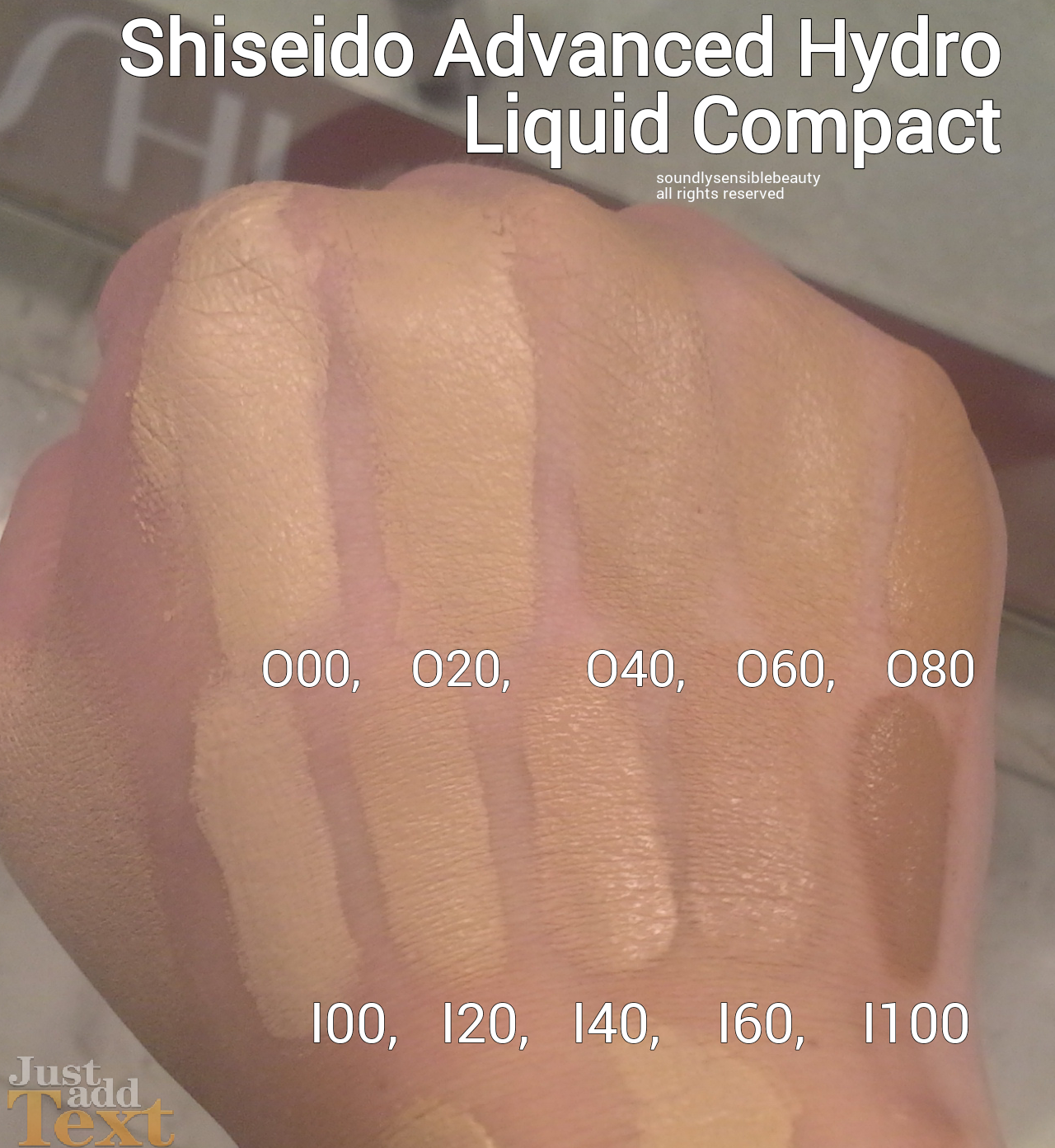 Shiseido Radiant Lifting Foundation Color Chart