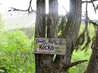 Trail notice.