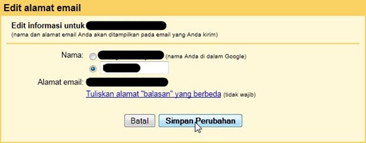 Mengganti nama pengirim di Gmail