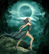 Moon In Magic Forest