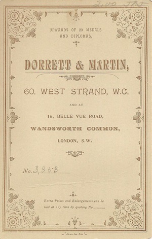 Cabinet Card Man from London DL Antiques back Cabinet Card Man from London DL Antiques back