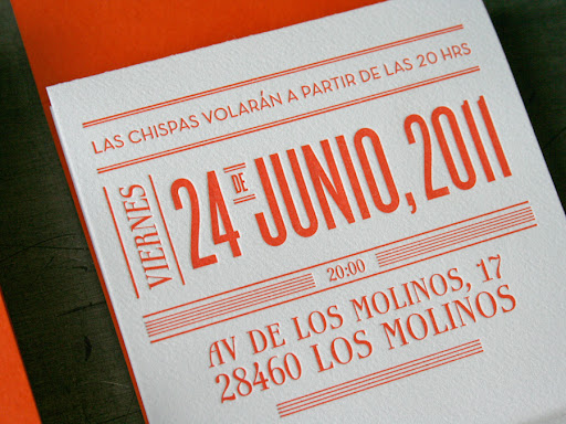 The paper's subtle texture is a nice contrast to the modern typography.