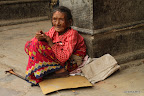 Old lady begging