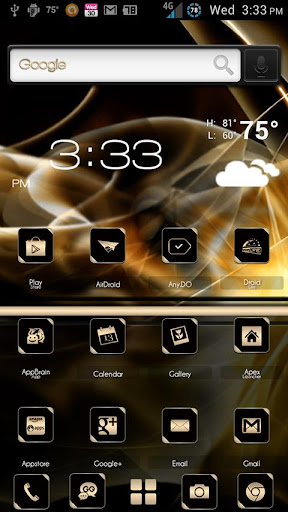 ADW Theme BlackGold