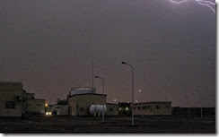 Around 2PM  as a Sand Storm Passes