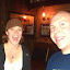 Enjoying the pub with Owen and Sara
