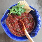 The finished salsa.