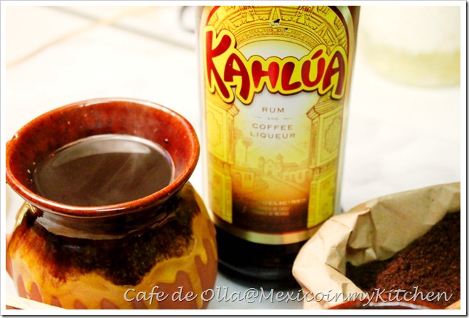 Mexican Spiced Coffee with a splash of kahlua