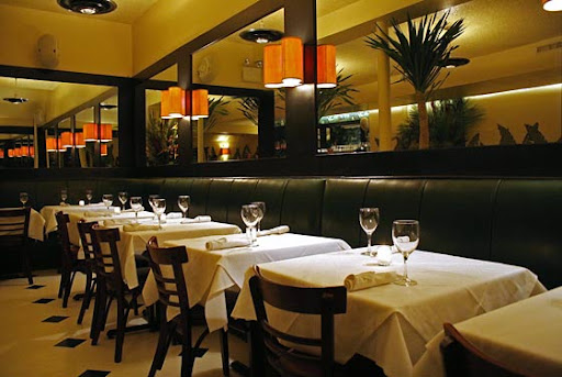 A photo of the inside of Indochine (before the crowds arrive).