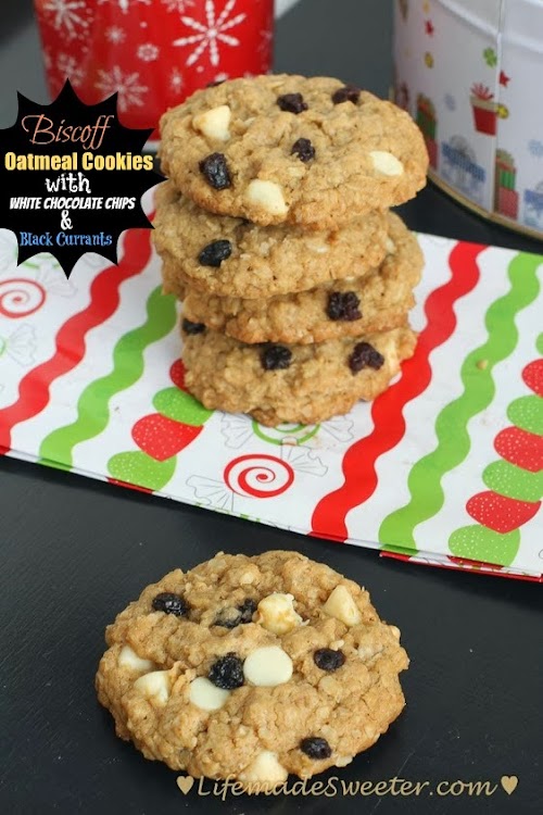 Biscoff Oatmeal Cookies with White Chocolate Chips and Black Currants - Life made Sweeter.jpg