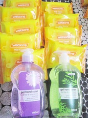 watsons mini wet wipes, watsons hand soap, bitsandtreats