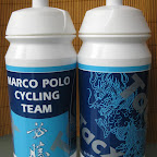 The Marco Polo Cycling Team's bidons by Tacx. (photo: Remko Kramer)