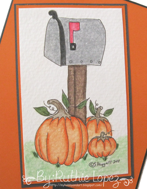 Mail Box - Through the CraftRoom Door - Guest Designer Team - Ruthie Lopez - My Hobby = My Art - Thanksgiving Card 2