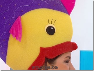 Máscaras de Carnaval: Sombrero de pescado goma espuma con moldes