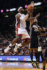 lebron james nba 120104 mia vs ind 05 King James Home and Away Nike LeBron 9 Shoes in Action