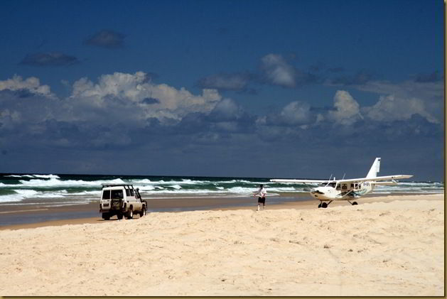 Road hazards on Fraser Island - Australia